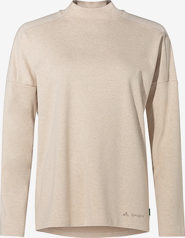 VAUDE Functioneel shirt 'Coreway' in Beige: voorkant