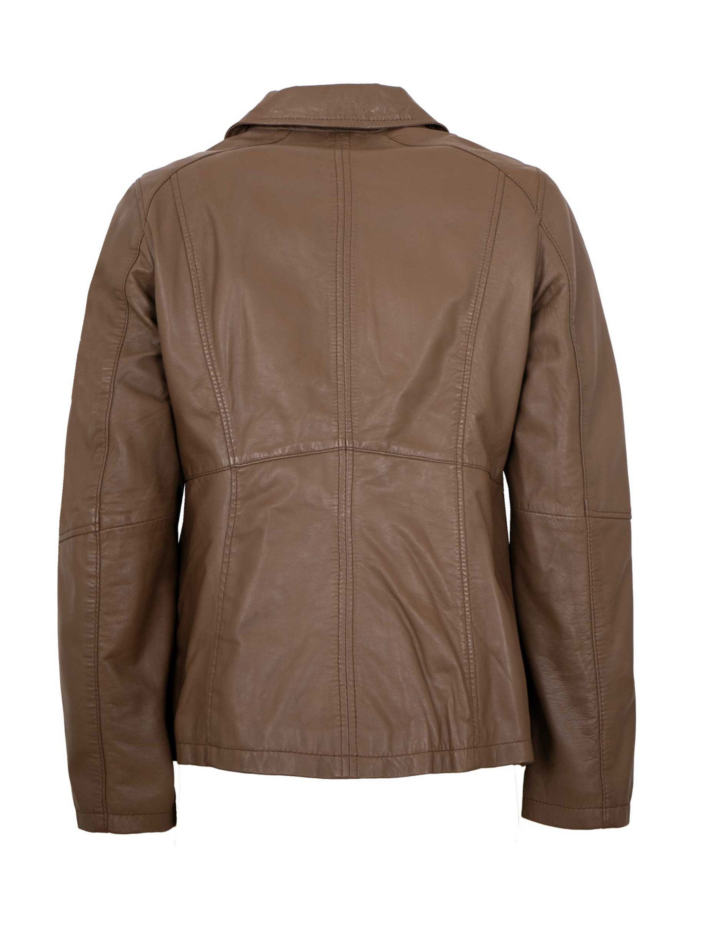 Lederjacken24 Between-Season Jacket 'Anea' in Brown