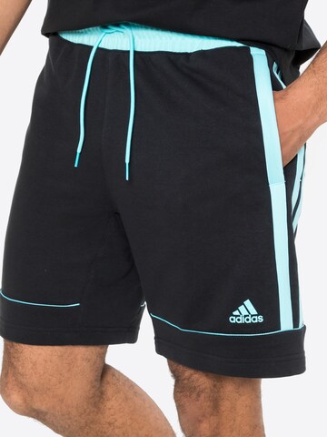 ADIDAS SPORTSWEAR - Regular Calças de desporto 'Donovan Mitchell' em preto