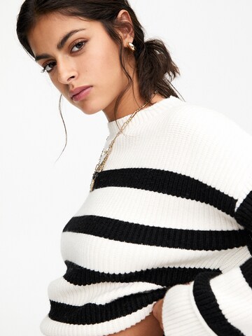 Pull-over Pull&Bear en blanc