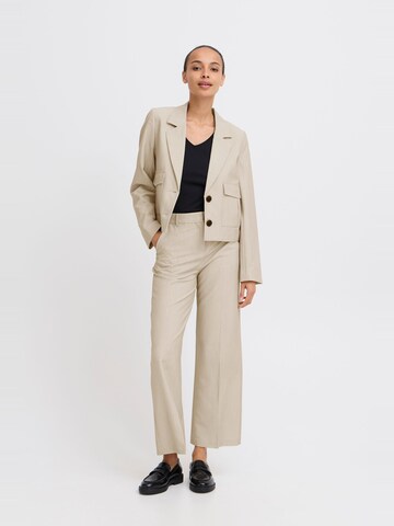 Loosefit Pantaloni chino ' BYDANTA WIDE LEG PANTS 2 CROPPED ' di b.young in marrone