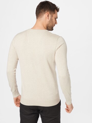 TOM TAILOR Regular fit Sweater in Beige