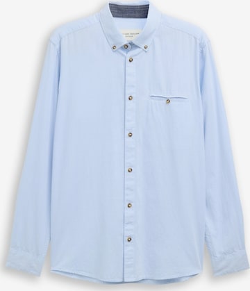 TOM TAILOR Regular Fit Hemd in Blau: Vorderseite