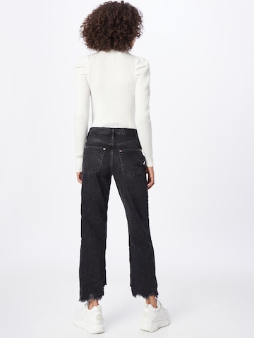 Free People Loosefit Jeans in Schwarz