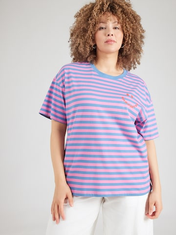 ONLY Carmakoma Тениска в синьо: отпред