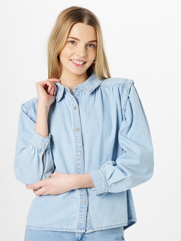 ONLY Blouse 'LOUIE' in Blauw: voorkant