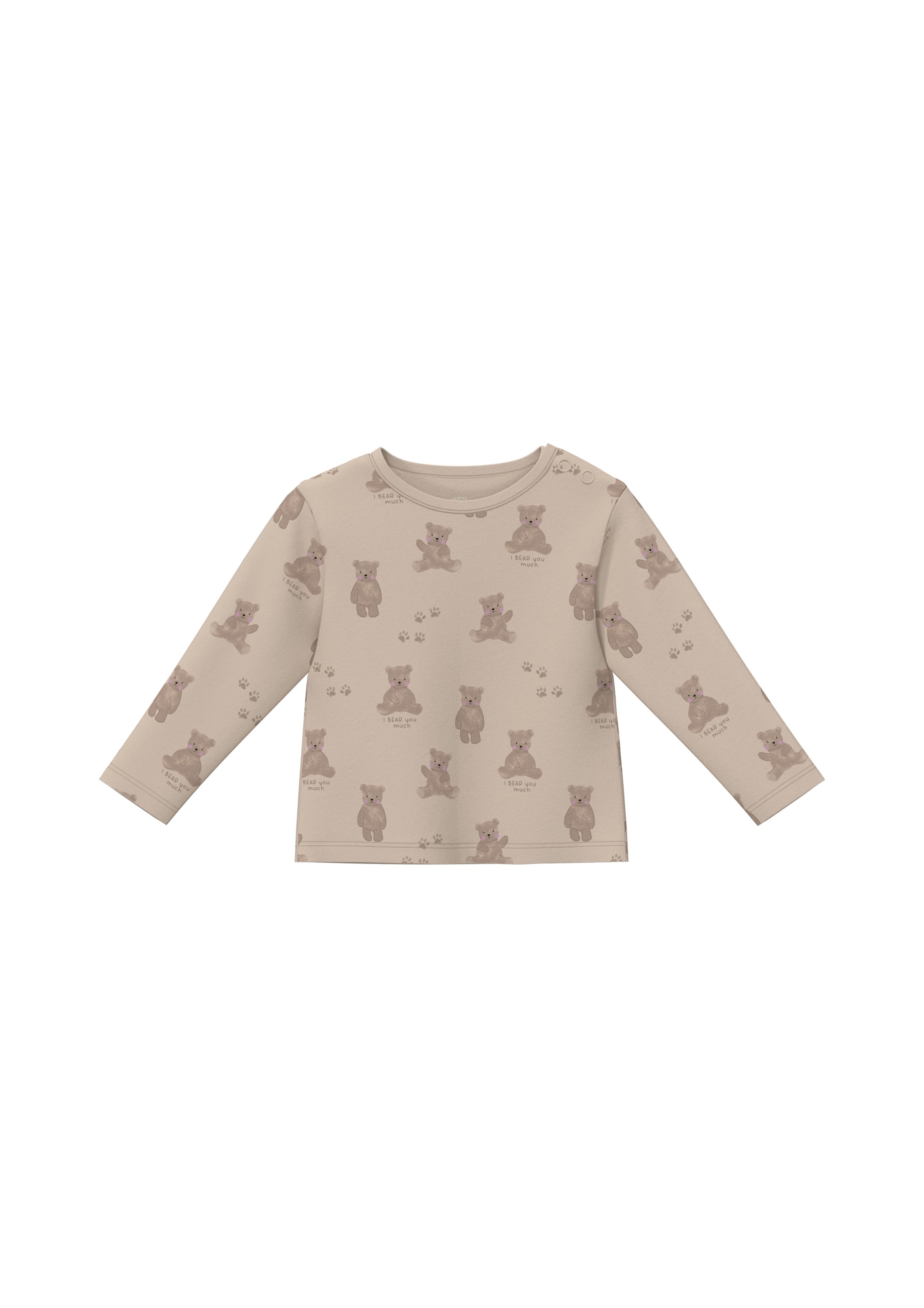 s.Oliver Shirt in Beige: voorkant