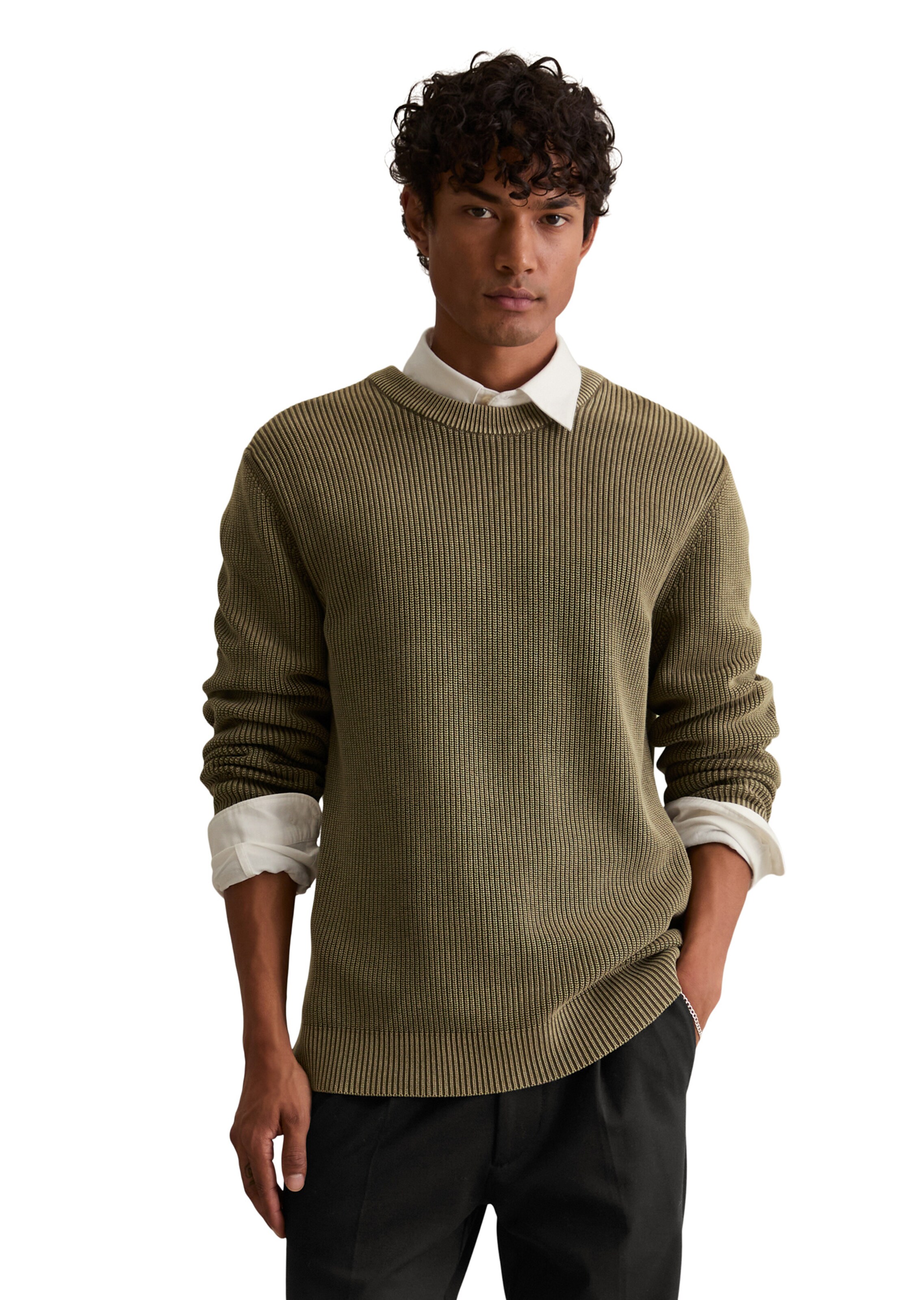 Marc O'Polo DENIM Pullover in Braun: Vorderseite