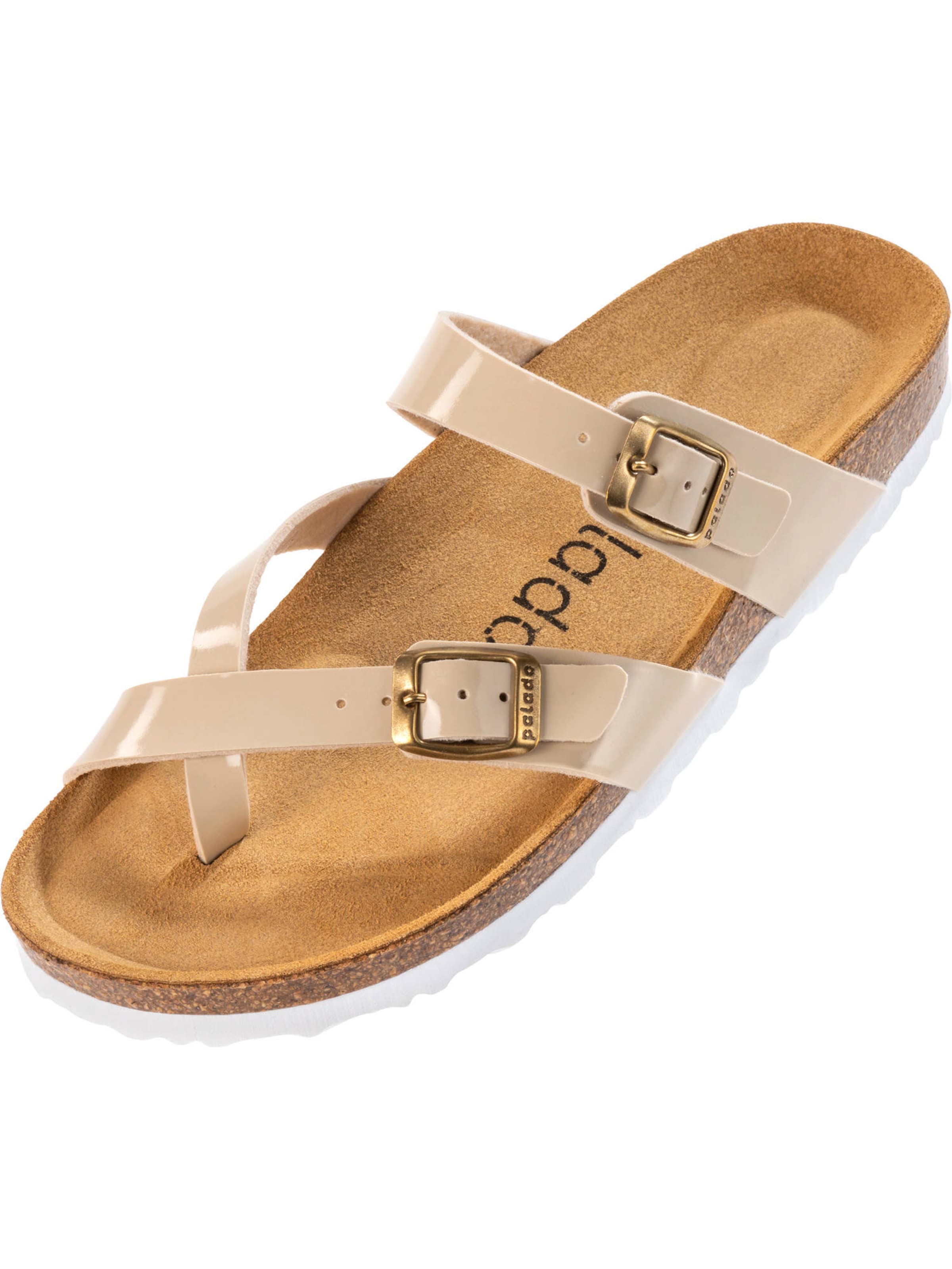 Tongs 'Cres' Palado en beige : devant