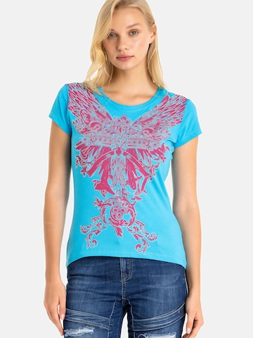 T-shirt 'WT341' CIPO & BAXX en bleu : devant