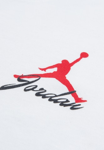 Tricou 'SKELETON RINGS' de la Jordan pe alb
