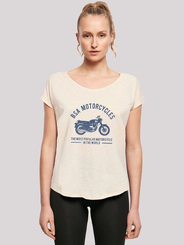 T-shirt F4NT4STIC en beige : devant