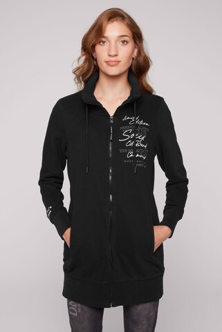 Soccx Zip-Up Hoodie in Black: front