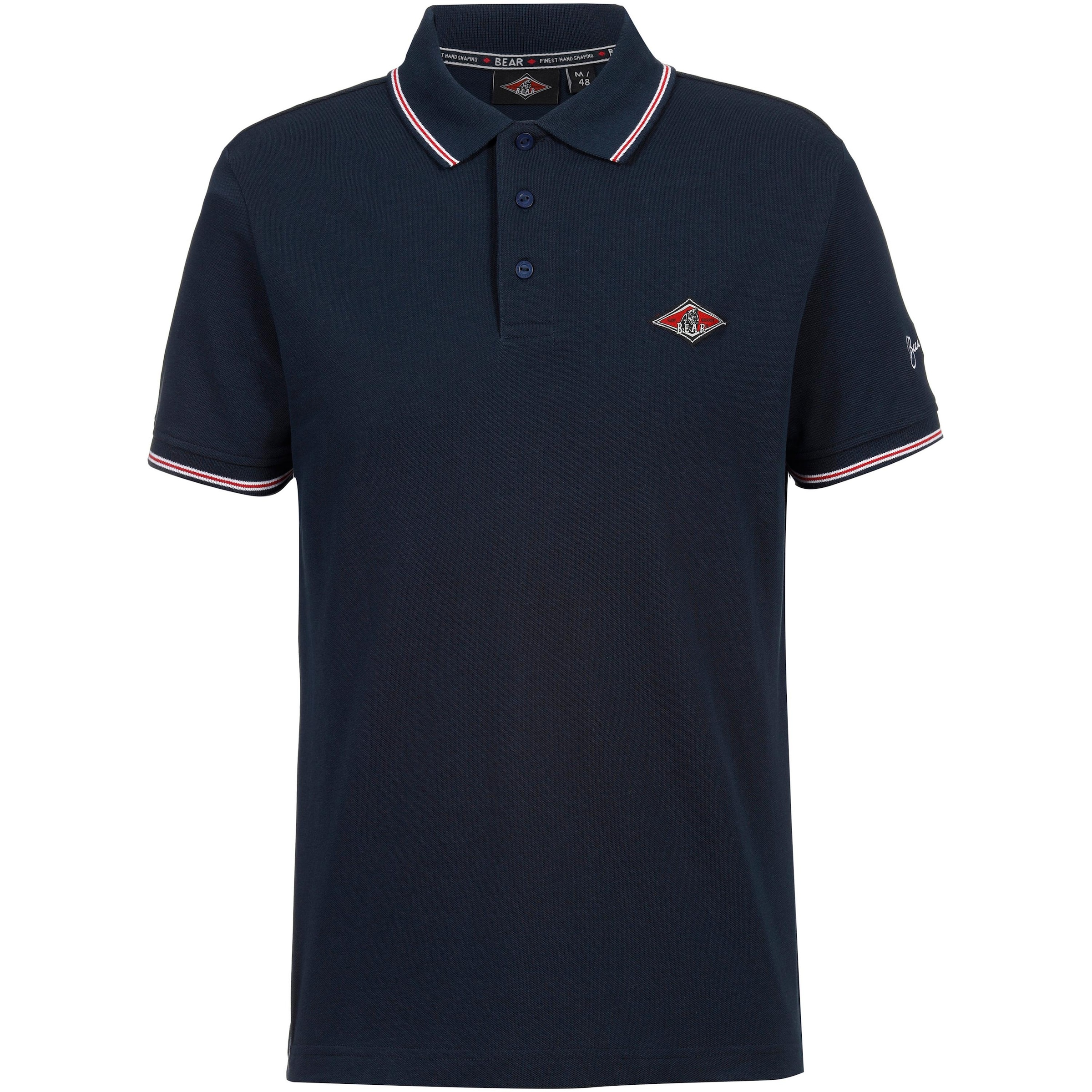 BEAR Poloshirt in Blau: Vorderseite