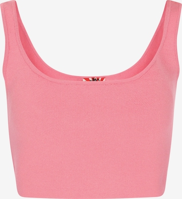 MYMO Плетен топ 'Comfy' в розово: отпред