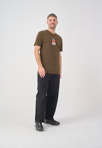 Cleptomanicx Shirt 'Hamburg Soup' in Bruin