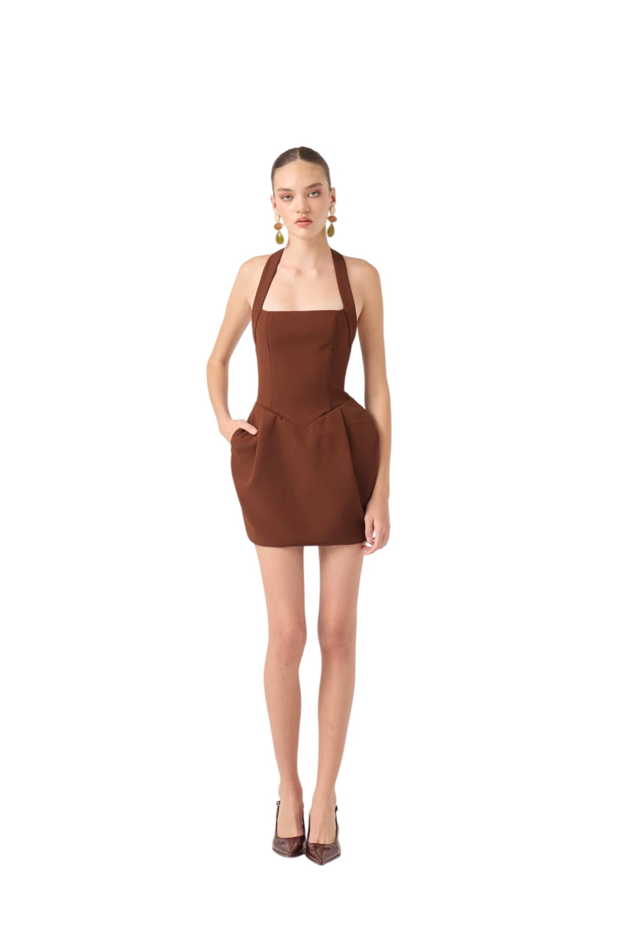 HOLLY LOLLY Dress in Brown
