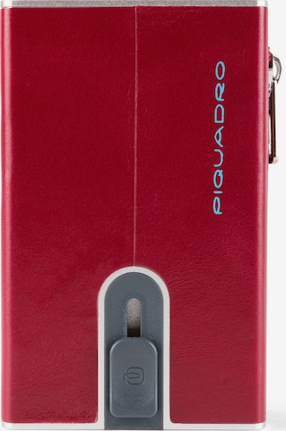 Piquadro Wallet 'Blue Square' in Red: front