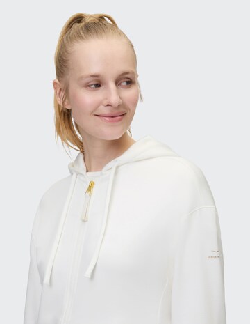 VENICE BEACH Zip-Up Hoodie in White