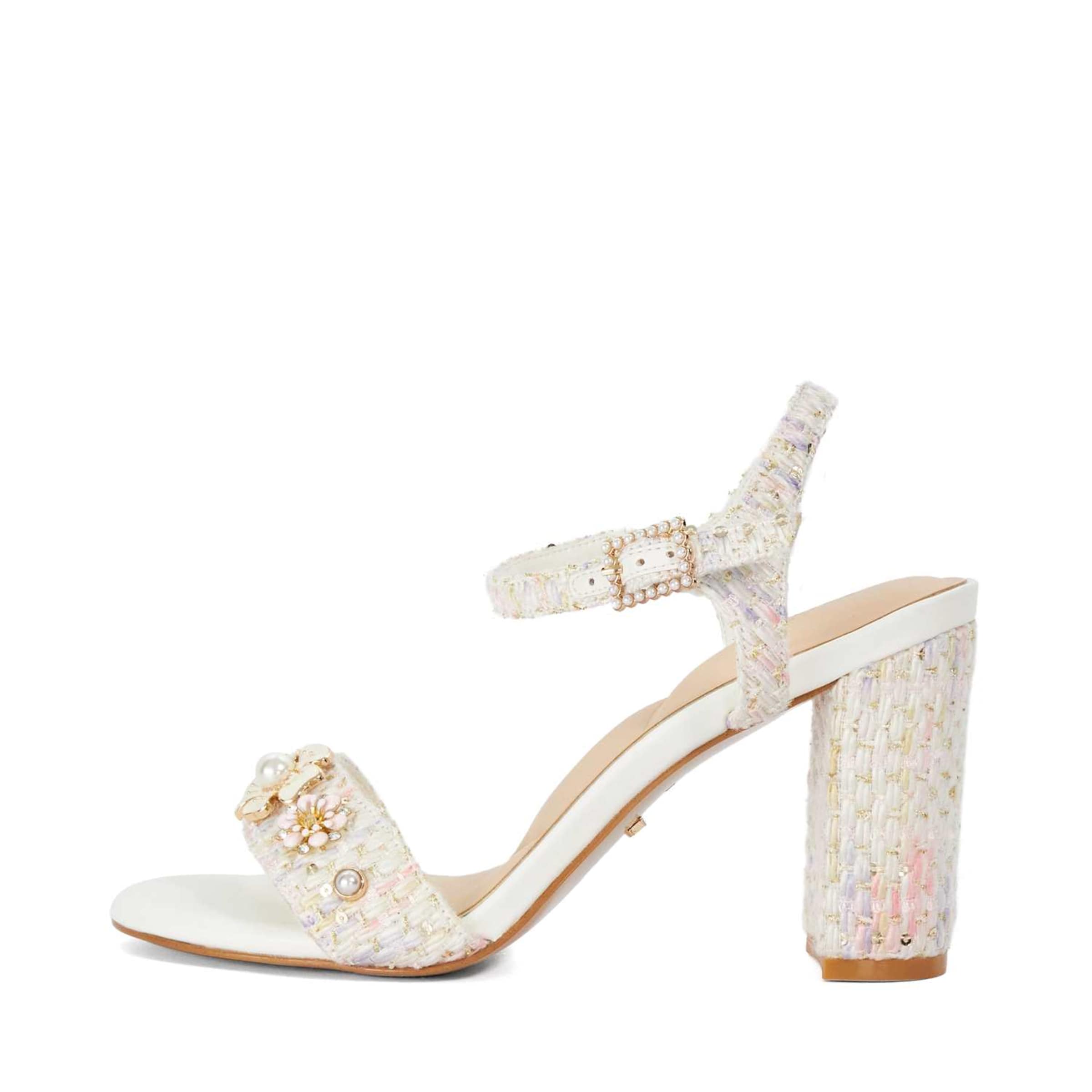 Dune LONDON Riemensandale 'Mention' in Weiß