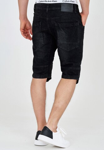 INDICODE JEANS Regular Shorts 'Leon' in Schwarz