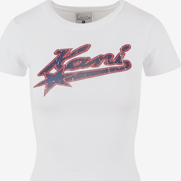 balta Karl Kani Marškinėliai 'Varsity Star Tiny': priekis