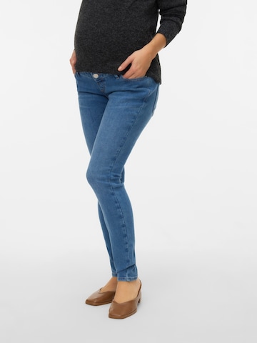 Vero Moda Maternity Skinny Džíny 'VMMPOLLY' – modrá: přední strana