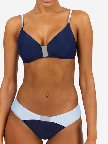 Horizon Athletic Triangel Sportbikinitop 'Timor Bikini Top Luna'‌‌‌‌‌‌ in Blau: Vorderseite