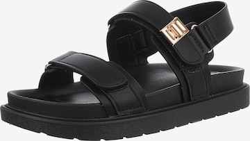 Ital-Design Sandale in Schwarz: Vorderseite