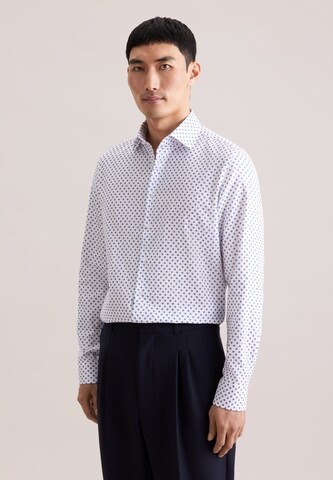 SEIDENSTICKER Regular fit Zakelijk overhemd 'Schwarze Rose' in Blauw