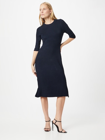 BOSS Black Knitted dress 'Fonzipona' in Blue