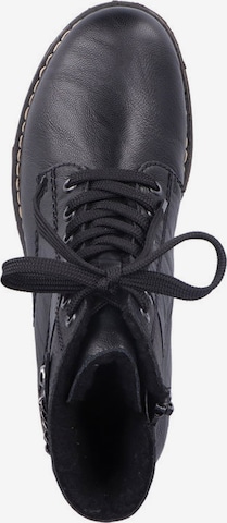 Rieker Lace-Up Ankle Boots in Black