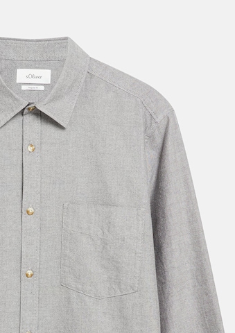 s.Oliver Regular Fit Hemd in Grau
