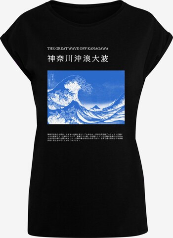 Merchcode T-Shirt 'APOH - Hokusai Off Kanagawa' in Schwarz: predná strana