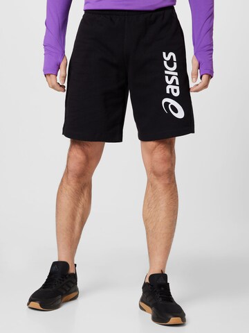 ASICS Regular Workout Pants in Black: front