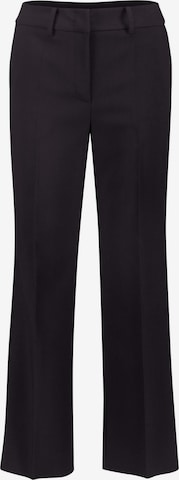 Pantalon à plis zero en noir : devant