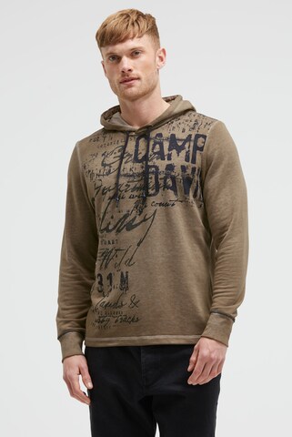 CAMP DAVID Sweatshirt in Beige: front