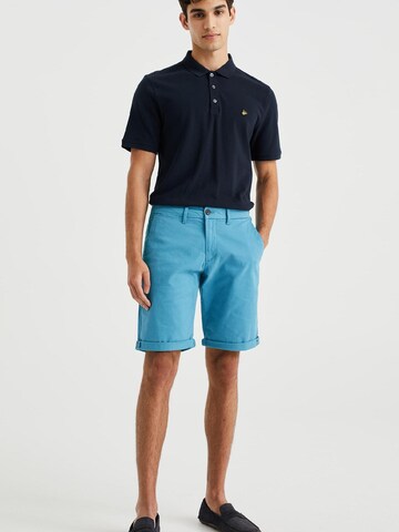 WE Fashion Slimfit Shorts in Blau