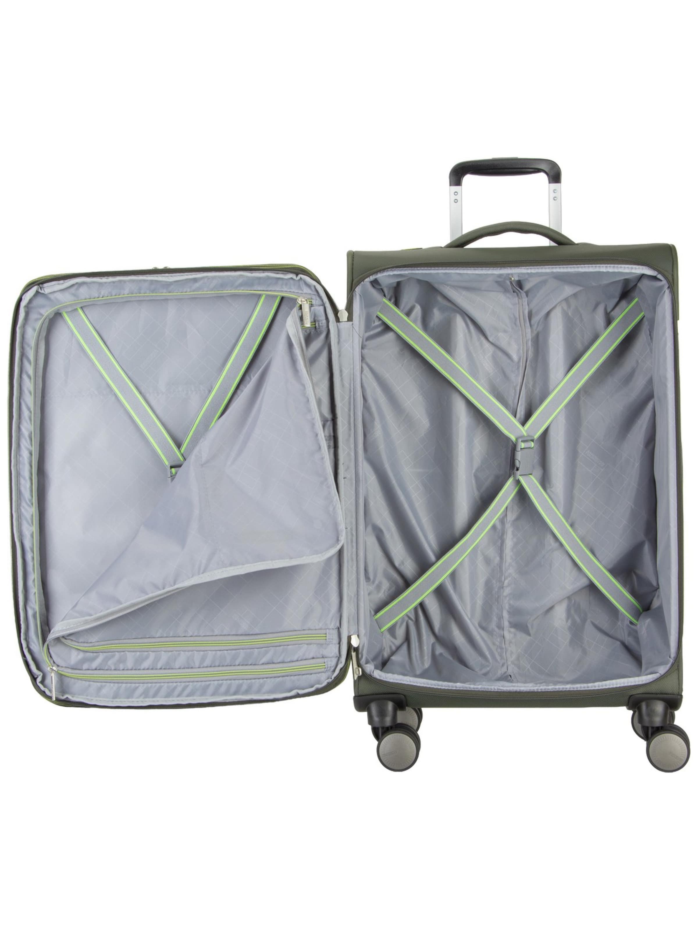 American Tourister Trolley ' Wanderlite Spinner' in Grün