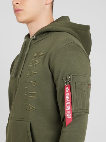 žalia ALPHA INDUSTRIES Megztinis be užsegimo 'EMB'