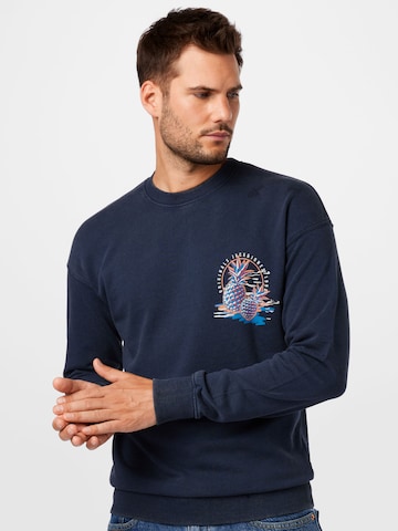 JACK & JONES Sweatshirt 'TROPICANA' in Blauw: voorkant