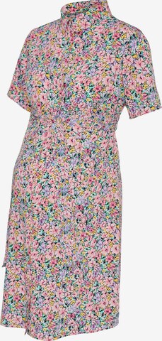 Pieces Maternity Košilové šaty 'APRIL' – pink: přední strana