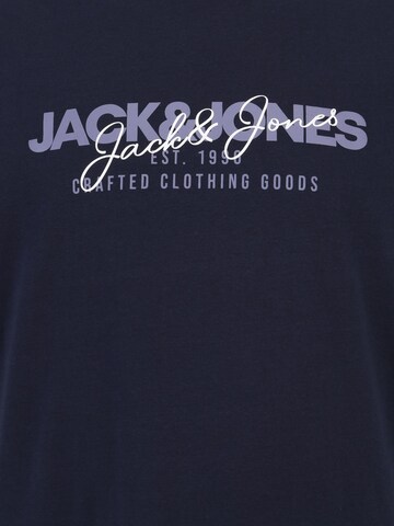 Jack & Jones Plus Tričko 'JJALVIS' – modrá