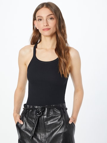 IRO Top 'PALISSO' in Black: front