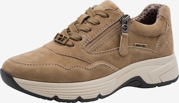 Baskets basses Tamaris en marron : devant