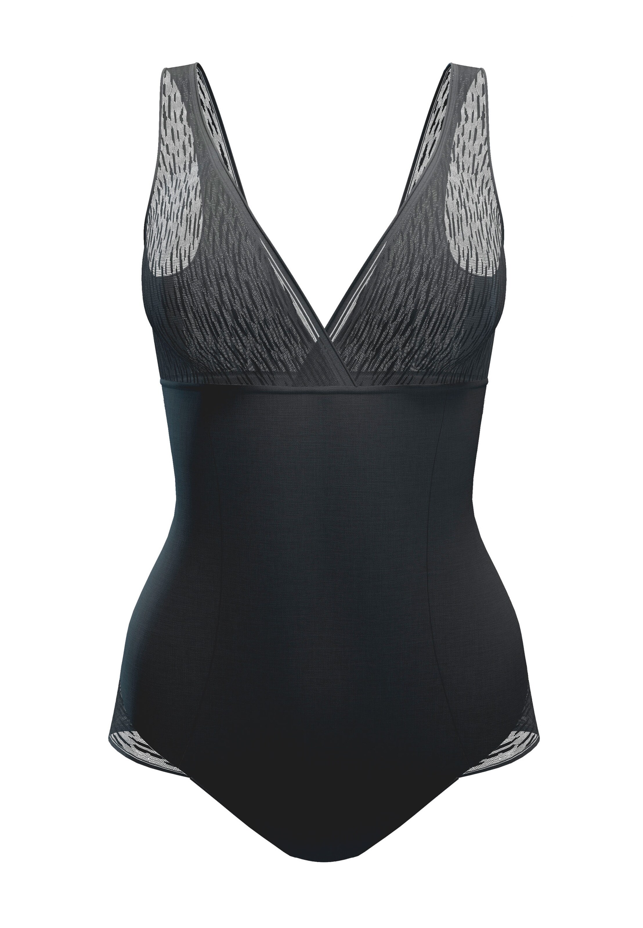 LEONISA Form-Body in Schwarz: Vorderseite