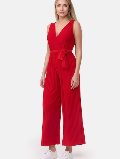 Worldclassca Jumpsuit 'Women Jumpsuit Pleated Overall Uni'‌‌‌‌‌‌‌ in S-L in feuerrot, Produktansicht