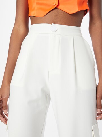 Misspap Boot cut Pleat-front trousers in White