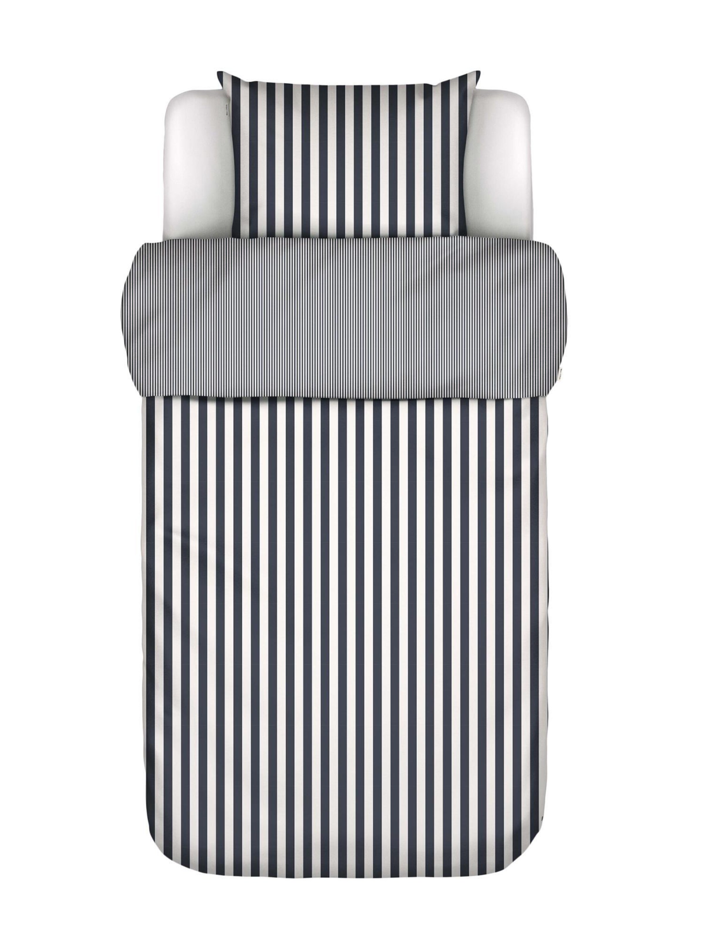Marc O'Polo Bettbezug ' Classic Stripe ' in Blau: Vorderseite