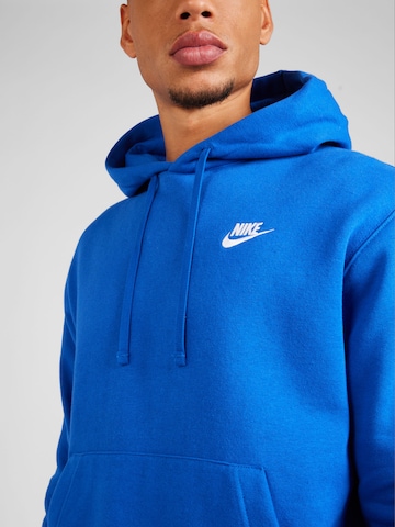 mėlyna Nike Sportswear Standartinis modelis Megztinis be užsegimo 'CLUB FLEECEE'